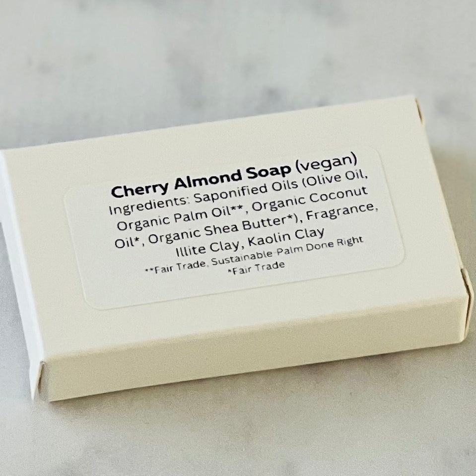 Cherry Almond Soap - petite bar (vegan)