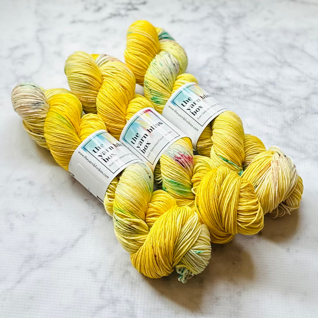 Yarn Bliss Box June 2024 (YARN ONLY) - Honey Bees (speckled)