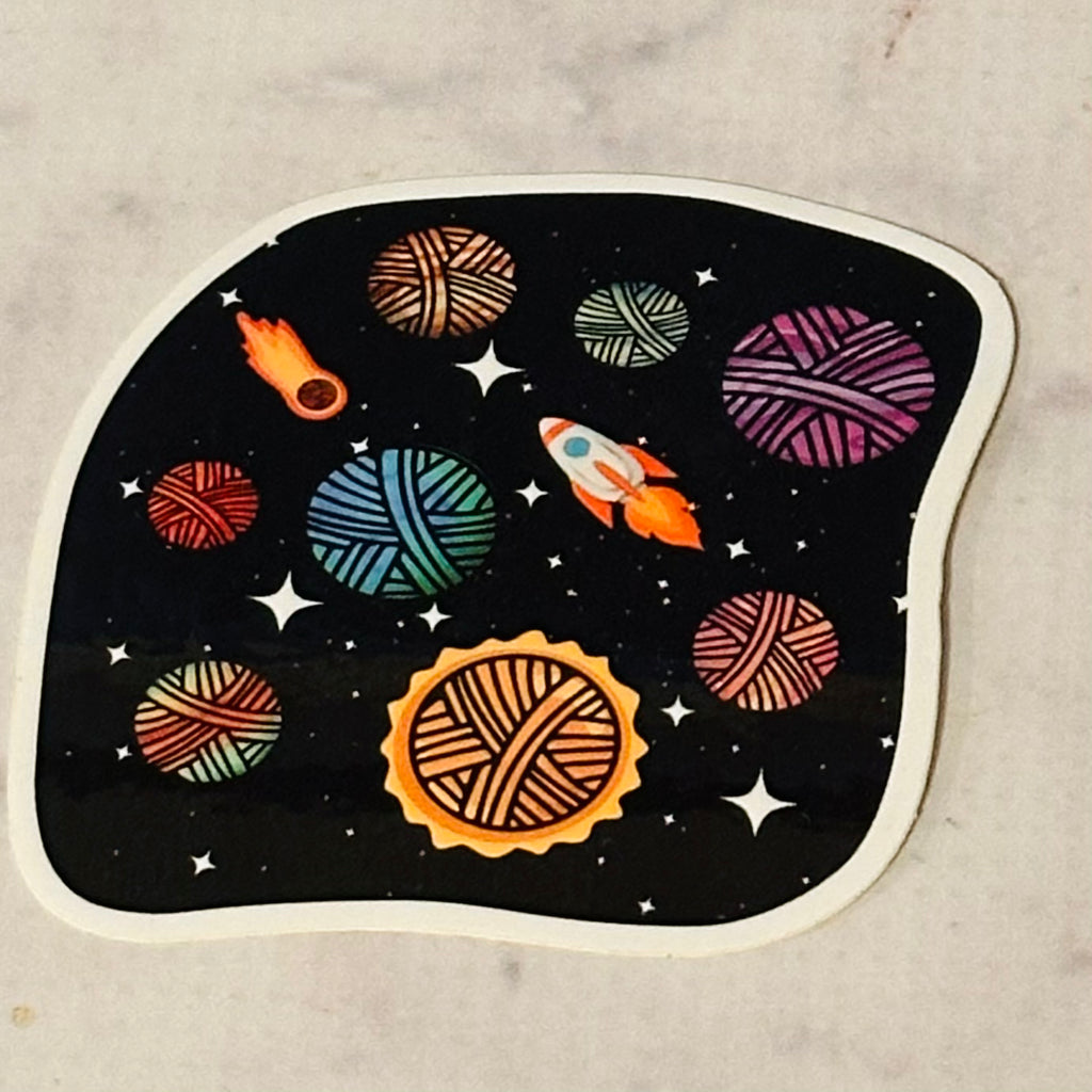 Yarn Galaxy Vinyl Sticker